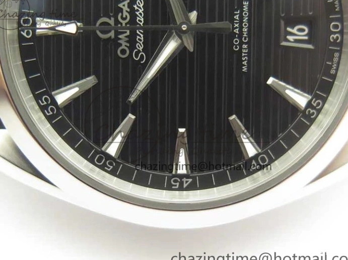 0317 Aqua Terra 150M Master Chronometers VSF 1:1 Best Edition Black Dial SS Hand on Black Rubber Strap A8900 Super Clone Unisex 8005